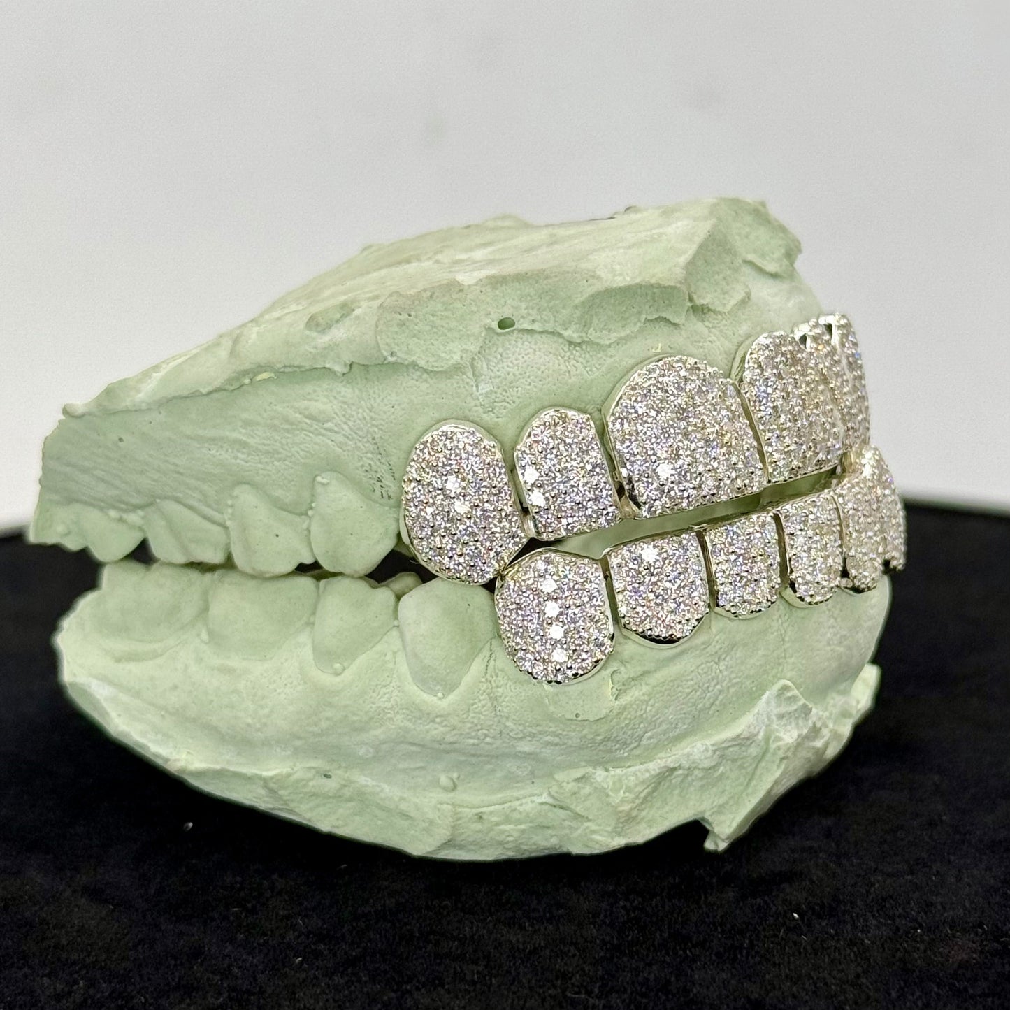 6/6 Honeycomb VVS Lab Moissanites Grillz