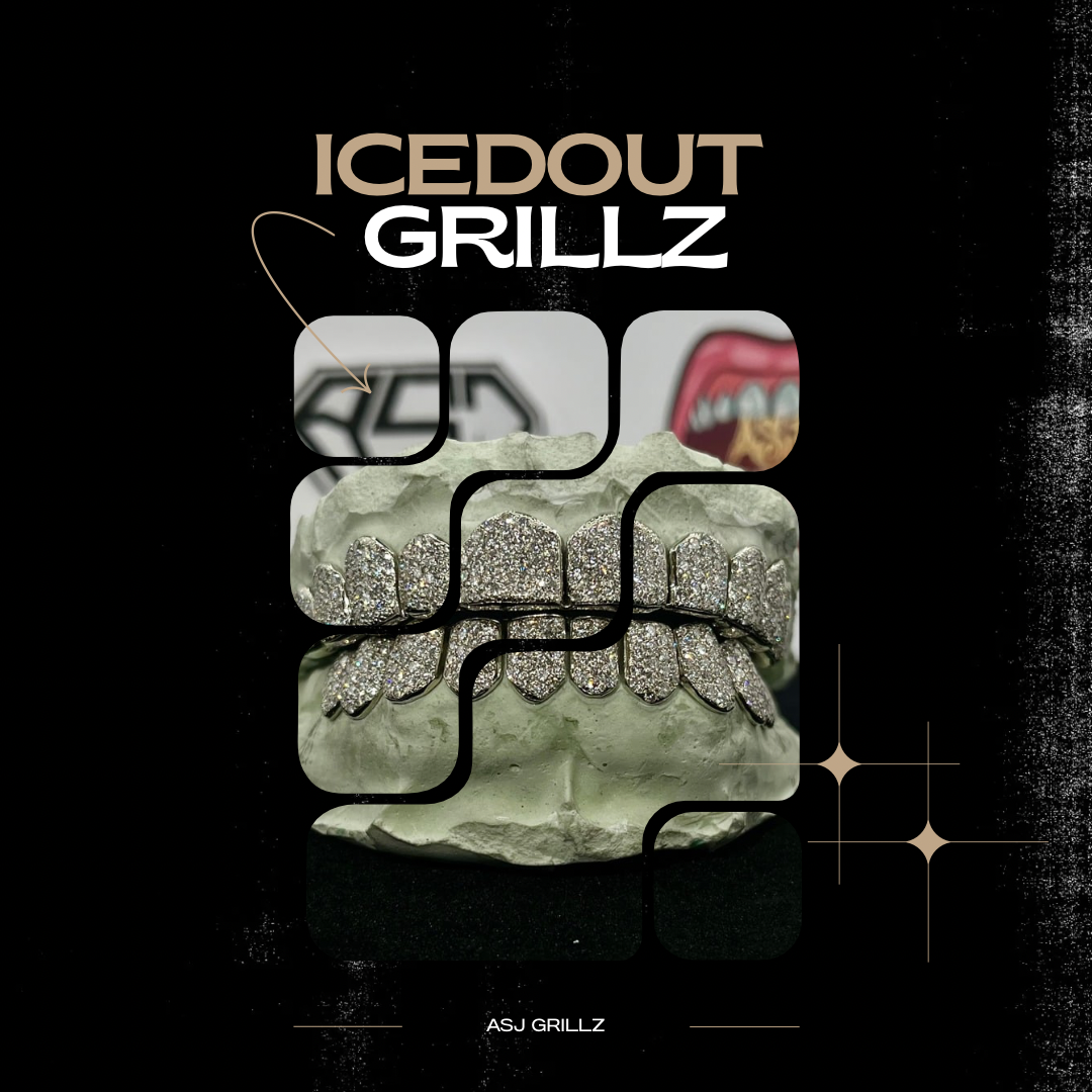 Iced-Out Grillz Collection | VVS Diamonds, Moissanites & Gemstones