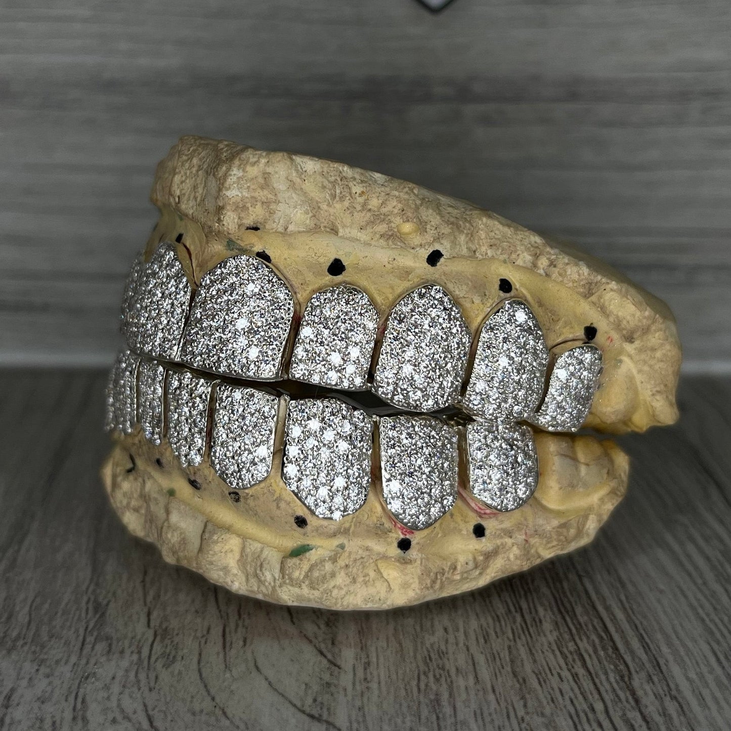 Customizable VVS Lab Moissanites Grillz Honeycomb Setting