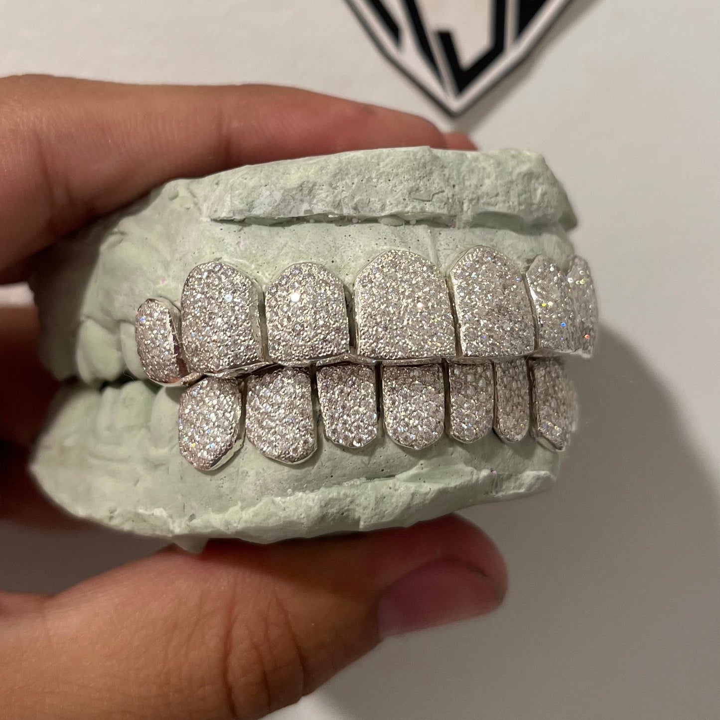 Customizable VVS Lab Moissanites Grillz Honeycomb Setting