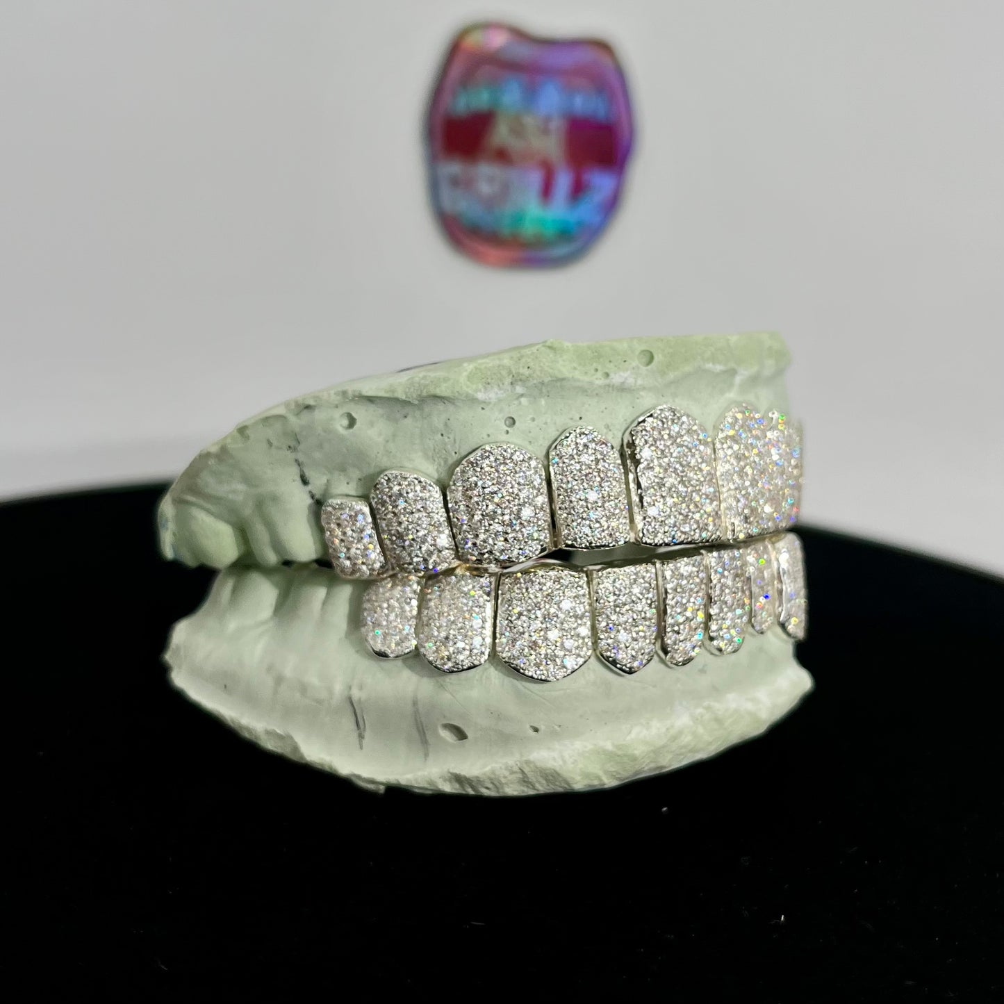 Customizable VVS Lab Moissanites Grillz Honeycomb Setting