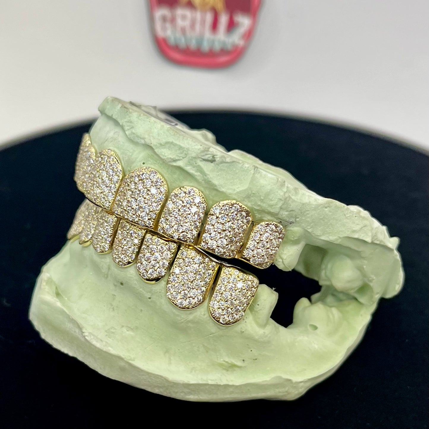 8/8 VVS Lab Moissanites and Solid Gold Grillz