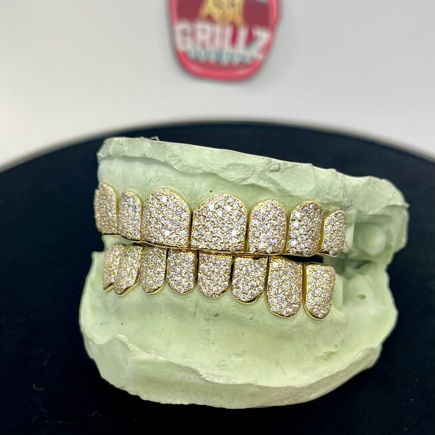 8/8 VVS Lab Moissanites and Solid Gold Grillz