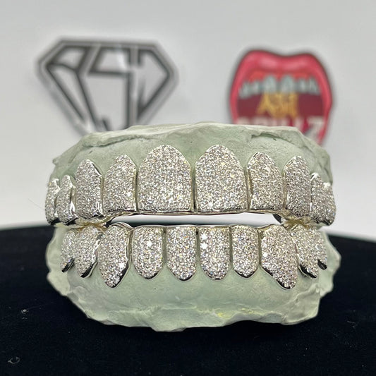 10/10 Honeycomb VVS Moissanites Grillz